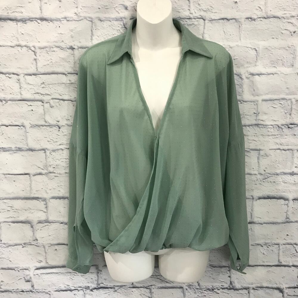 Mint Green Buffalo David Bitton Blouse